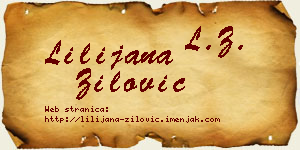 Lilijana Žilović vizit kartica